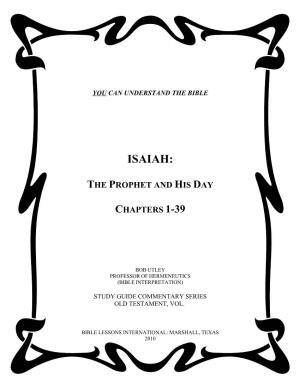 The Prophet and His Day: Isaiah
