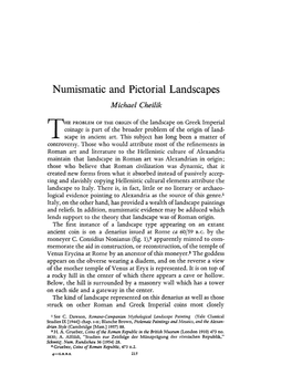 Numismatic and Pictorial Landscapes CHEILIK, MICHAEL Greek, Roman and Byzantine Studies; Fall 1965; 6, 3; Proquest Pg