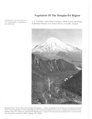 Vegetation of the Douglas-Fir Region