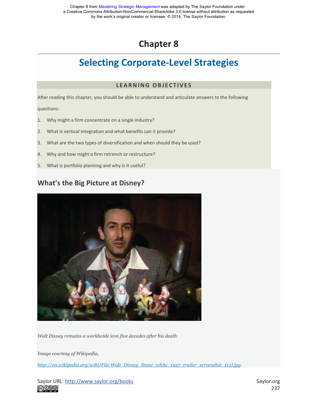 Selecting Corporate-Level Strategies