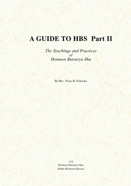 A GUIDE to HBS Part II