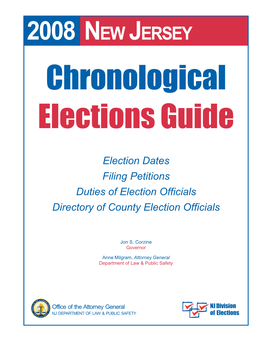 2008 NEW JERSEY Chronological Elections Guide