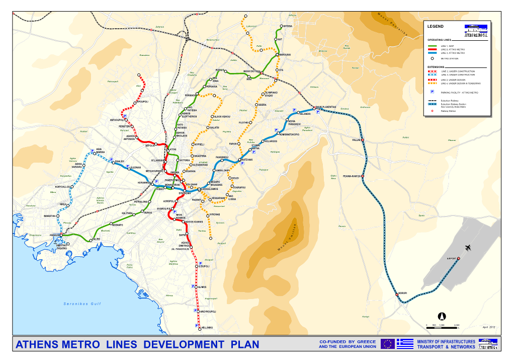 Athens Metro Lines Development Plan and the European Union Transport & Networks
