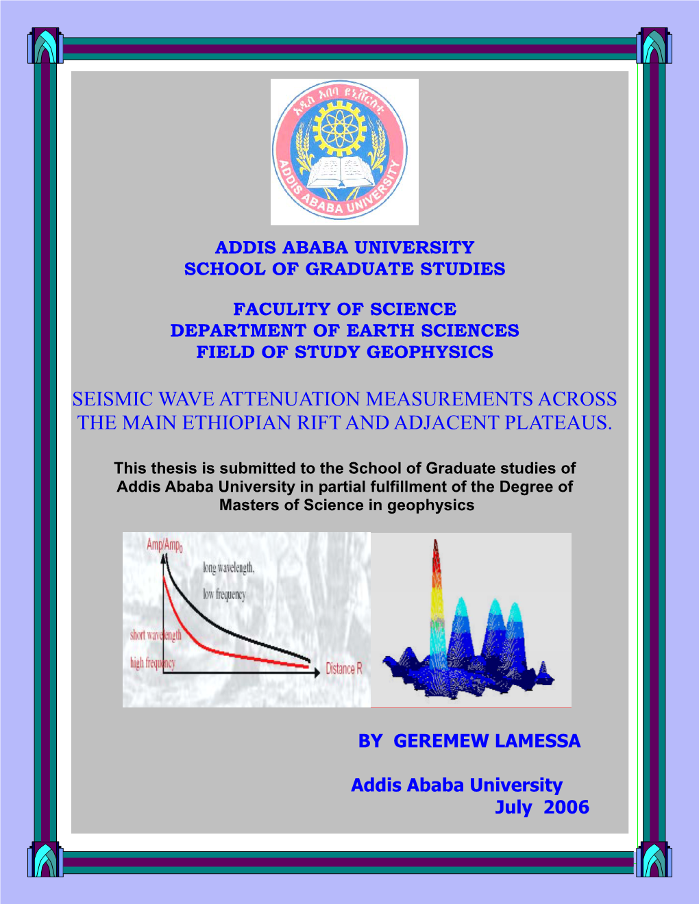 Seismic Wave Attenuation Measurements Across the Main Ethiopian Rift and Adjacent Plateaus