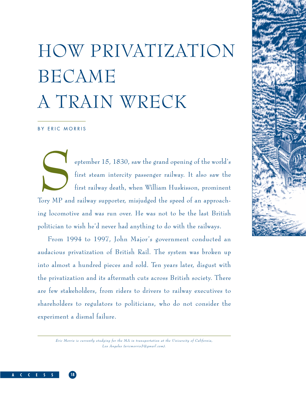 How Privatization Became a Train Wreck