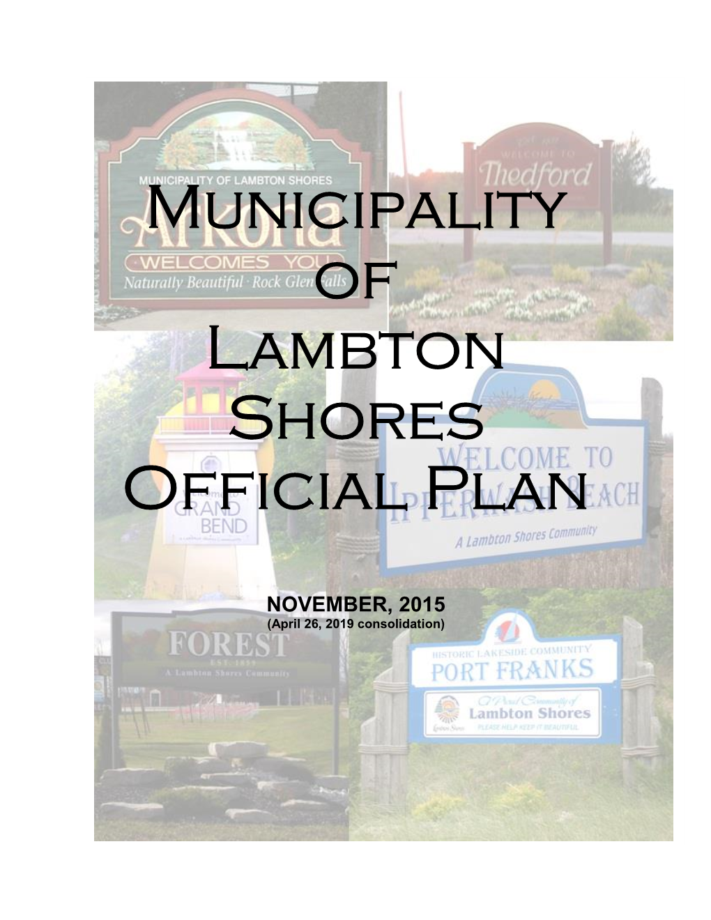 Municipality of Lambton Shores Official Plan