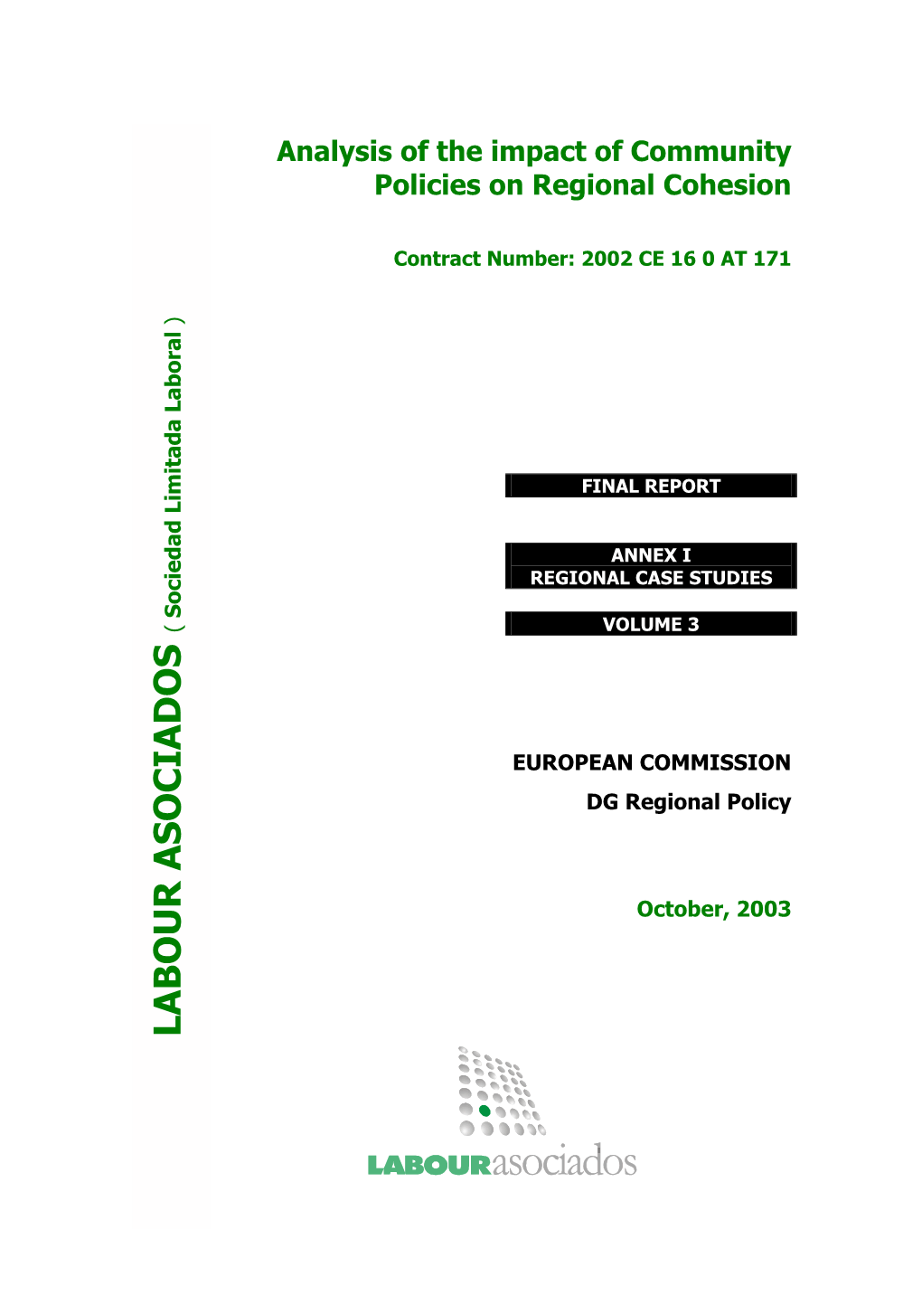 Contribución De Las Ayudas De Estado a La Cohesión