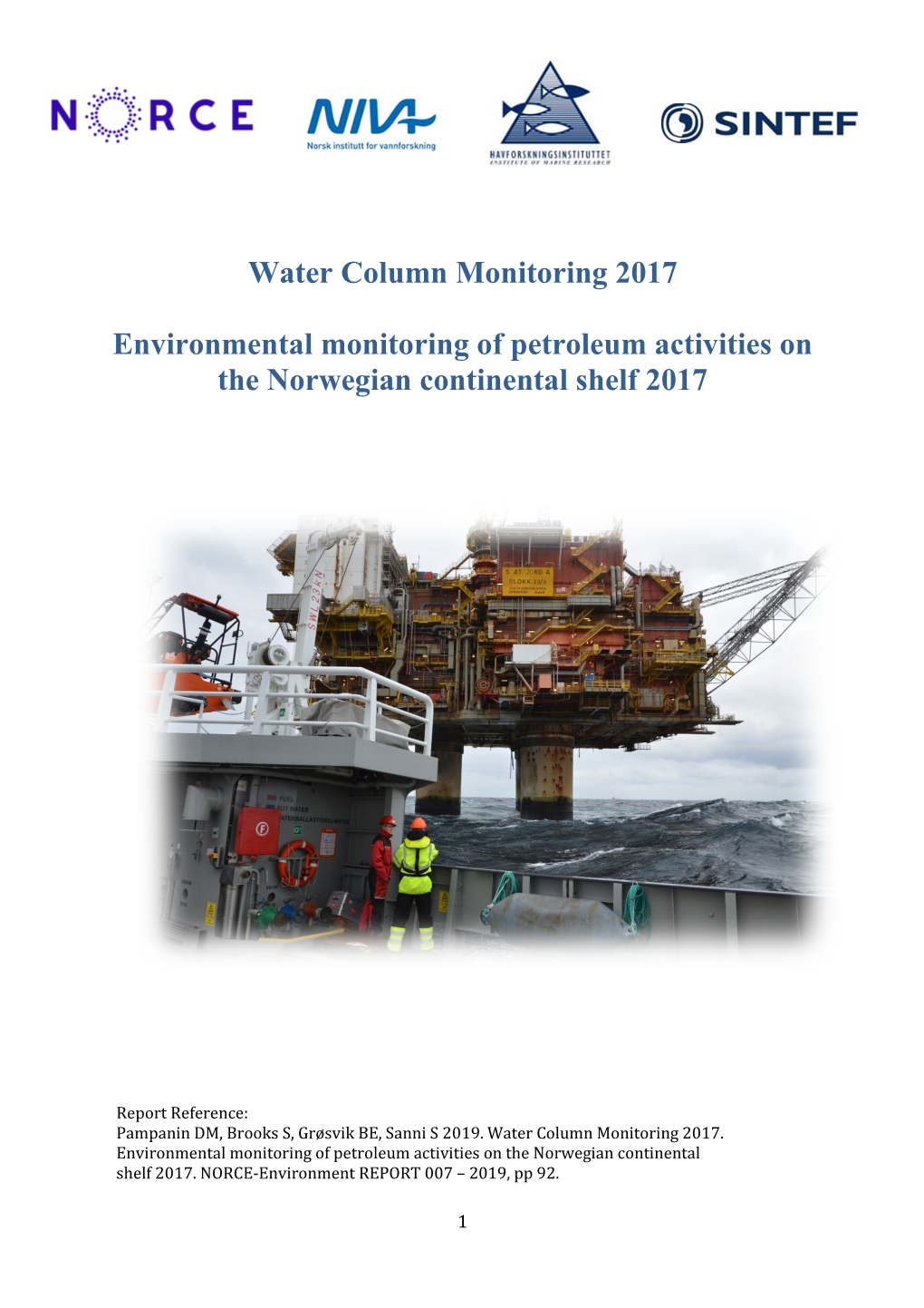 Water Column Monitoring 2017 Environmental Monitoring Of