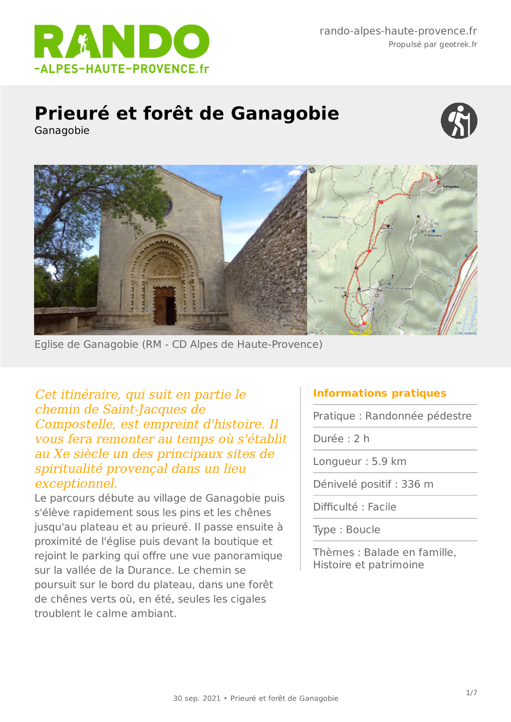 Prieuré Et Forêt De Ganagobie Ganagobie