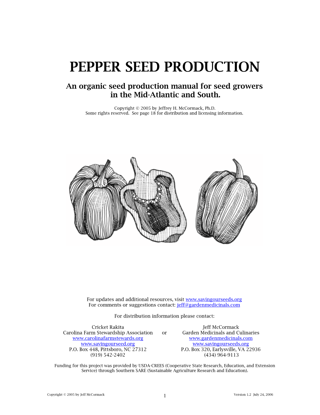 Pepper Seed Production