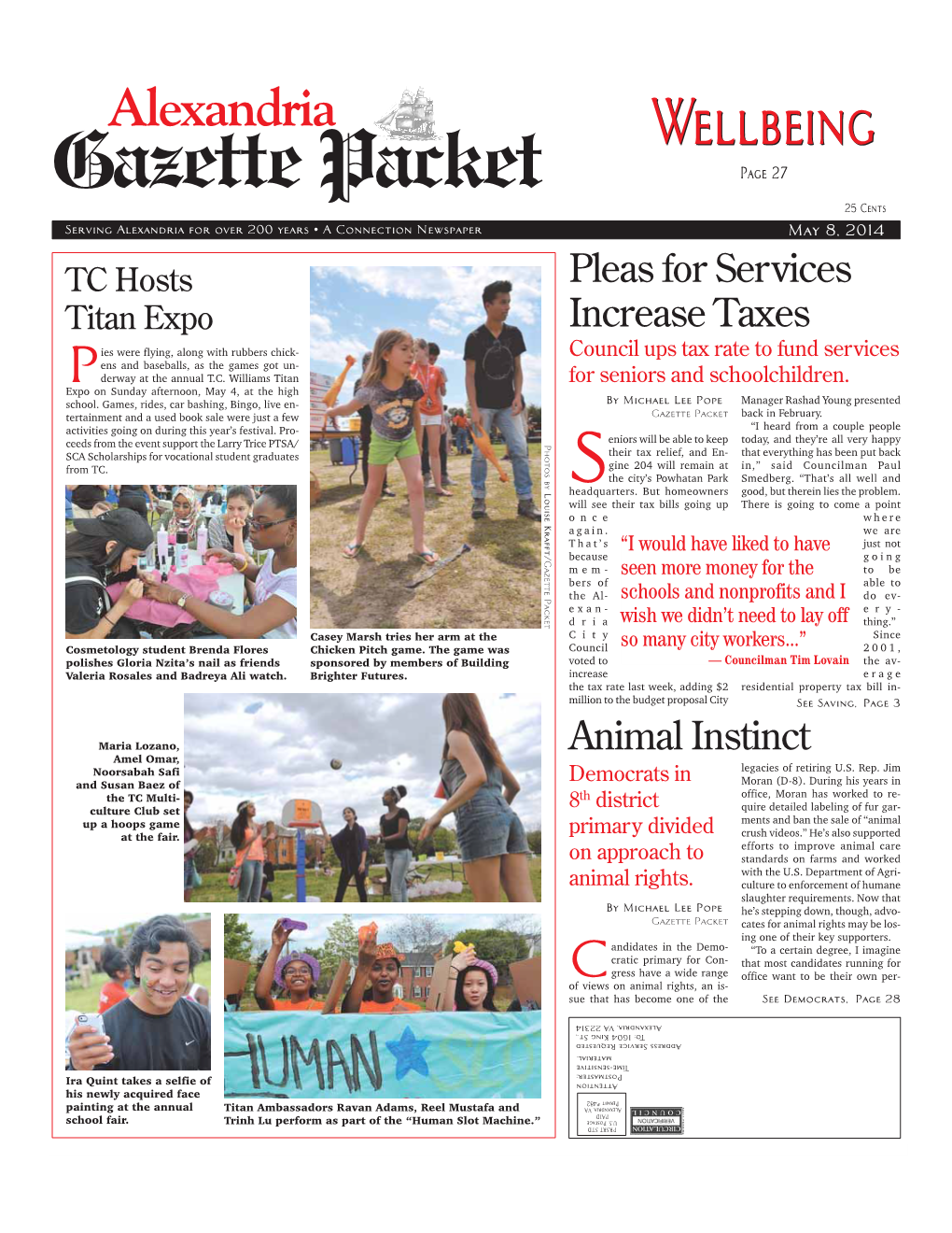 Alexandria Gazette Packet ❖ May 8-14, 2014 ❖ 1 2 ❖ Alexandria Gazette Packet ❖ May 8-14, 2014 Week in Alexandria News