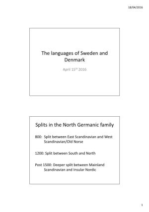 SAS1 9.The Languages of Sweden and Denmark
