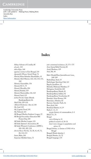 Index More Information