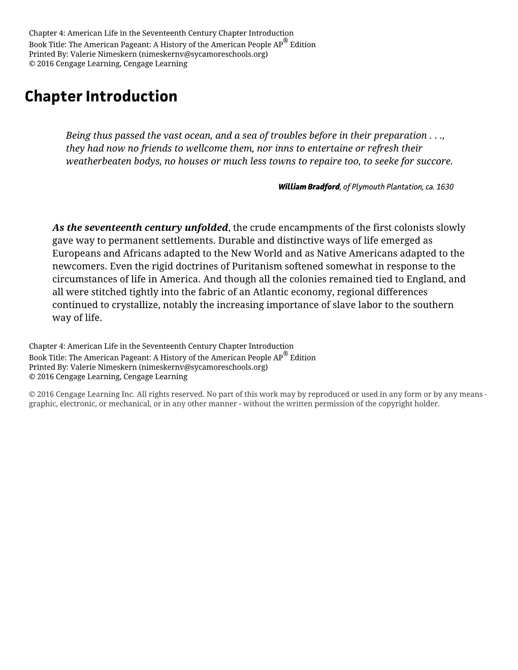 Chapter Introduction