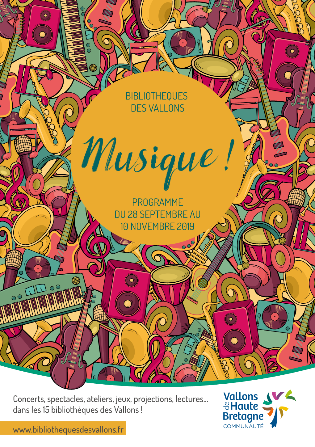 Musique ! PROGRAMME DU 28 SEPTEMBRE AU 10 NOVEMBRE 2019