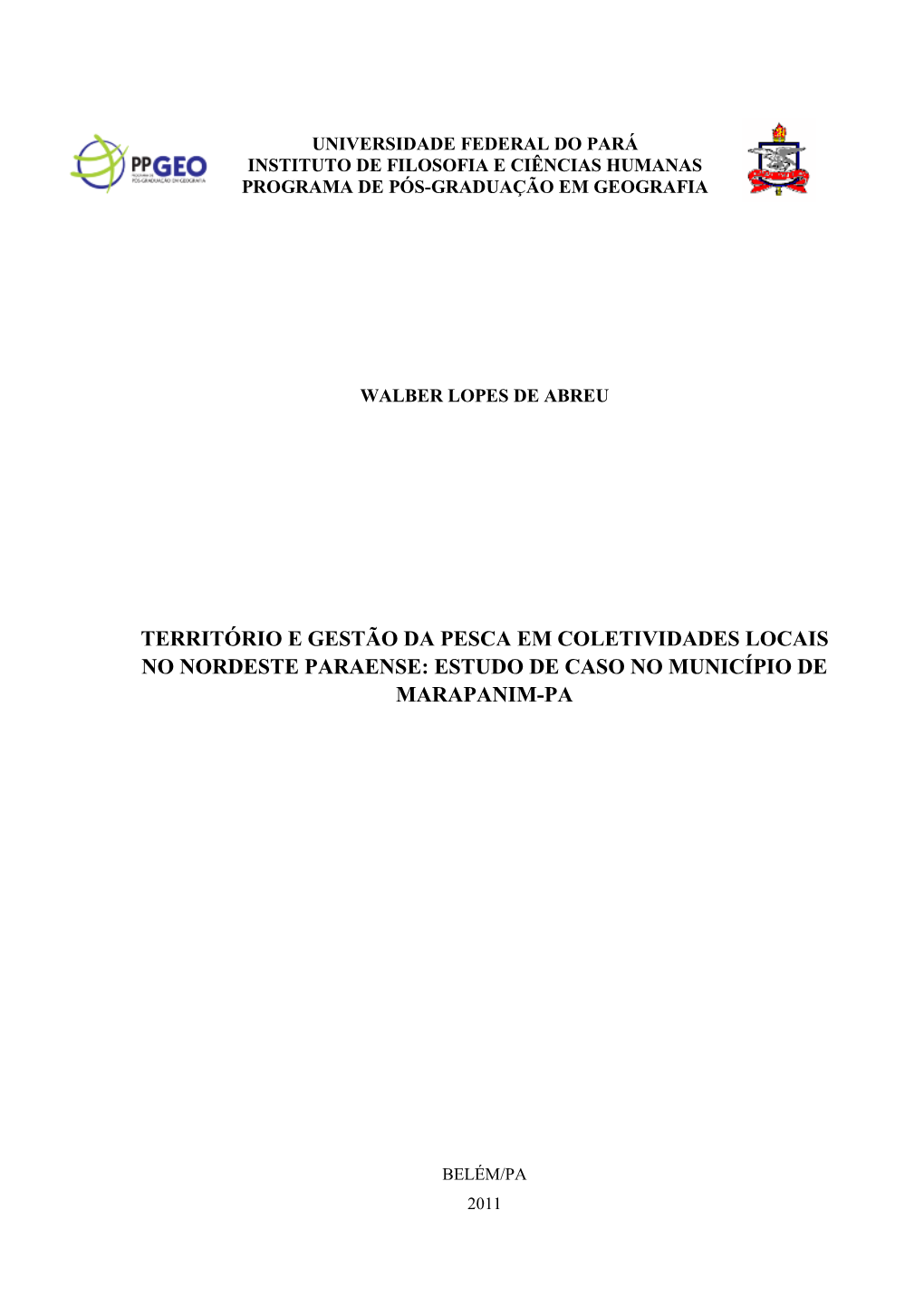 Estudo De Caso No Município De Marapanim-Pa