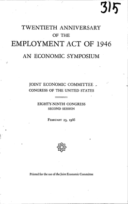 Employment Act of 1946