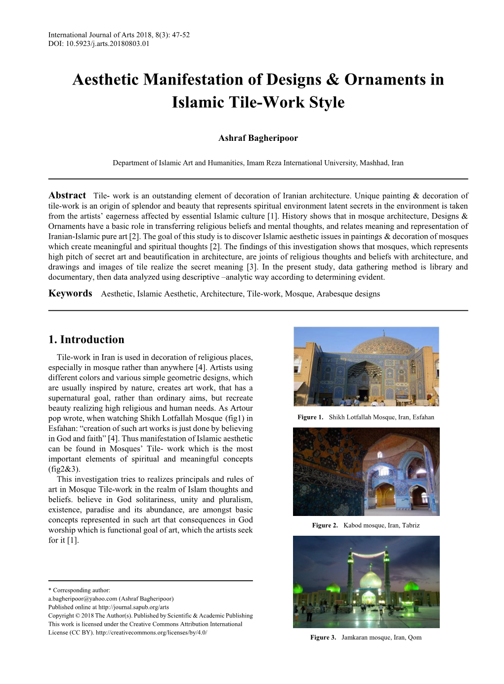 islamic architecture research paper