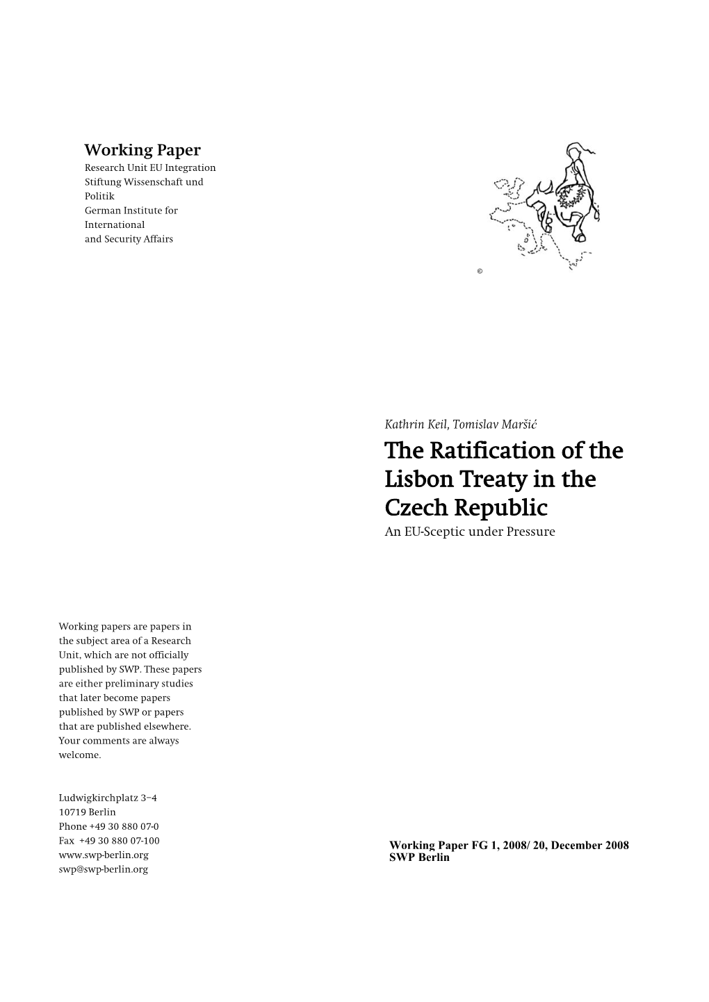The Ratification of the Lisbon Treaty in the Czech Republic