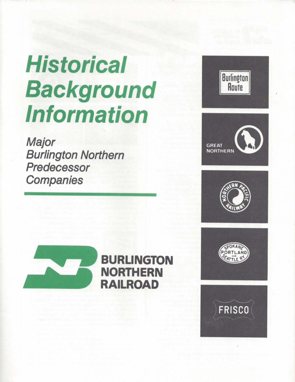 Burlington Northern Predecessor Companies