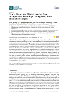 Neural Circuit and Clinical Insights from Intraoperative Recordings During Deep Brain Stimulation Surgery