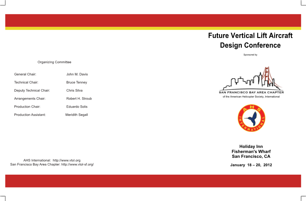 Future Vertical Lift Aircraft Design Conference