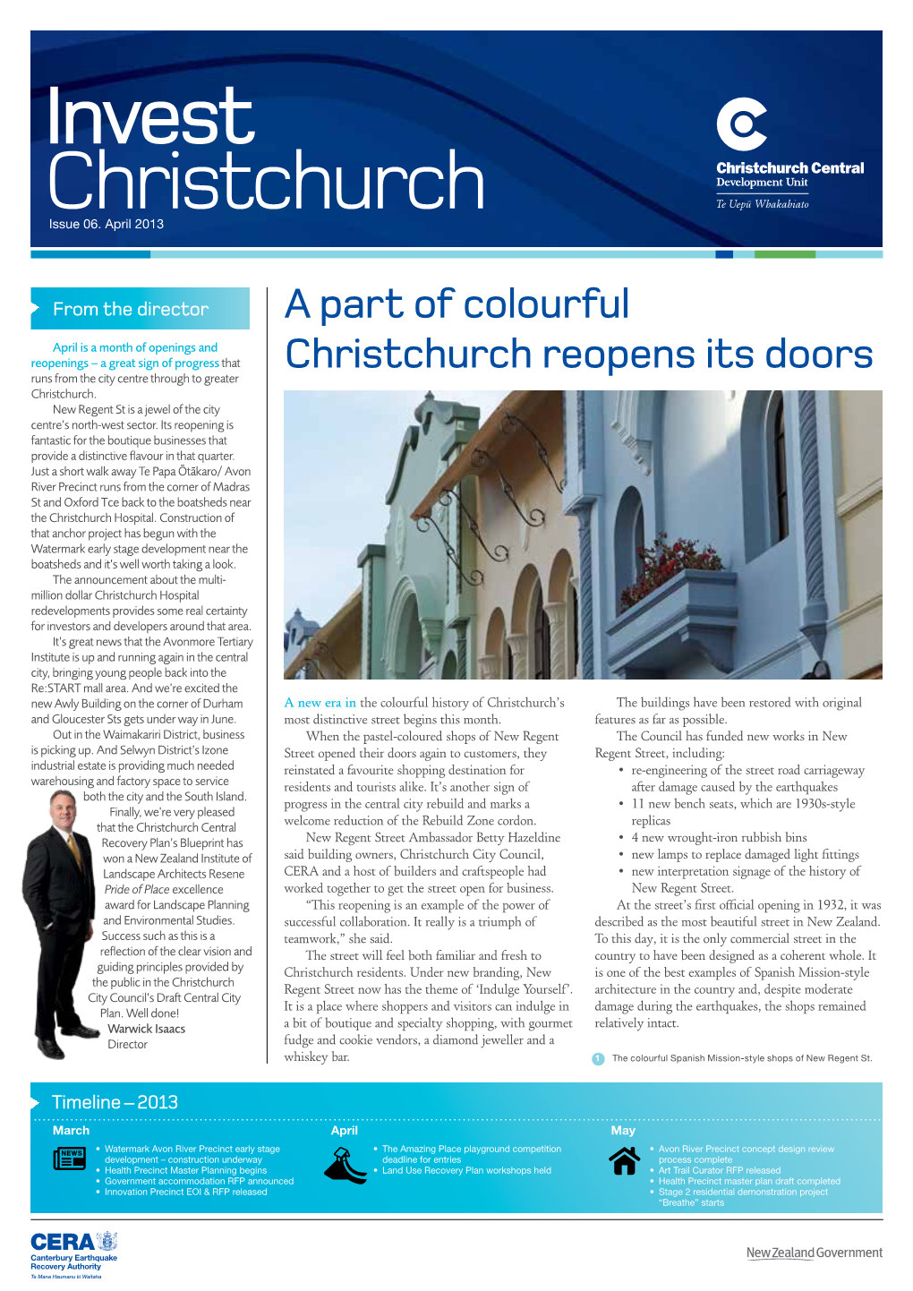 Invest Christchurch Newsletter April 2013