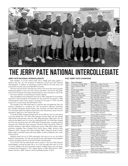 The Jerry Pate National Intercollegiate