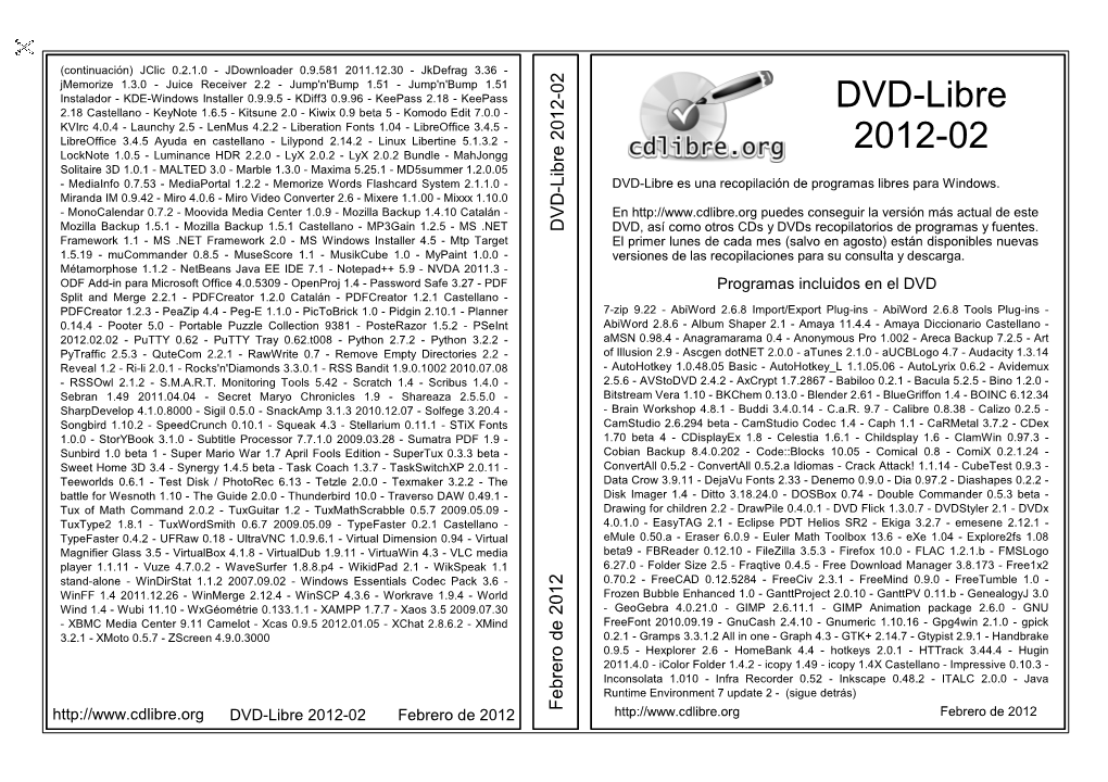 DVD-Libre 2012-02 DVD-Libre Febrero De 2012 Febrero De