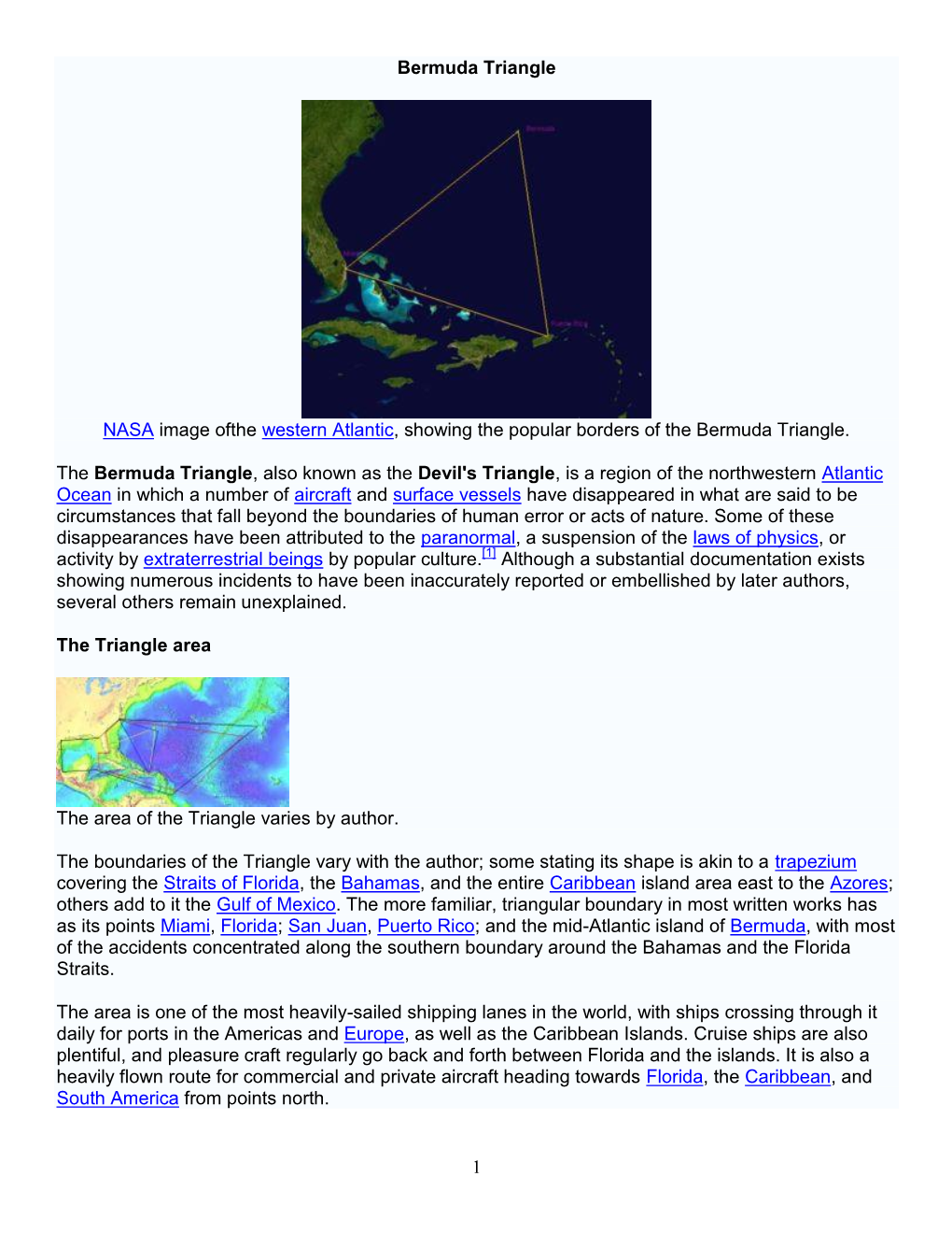 Bermuda Triangle