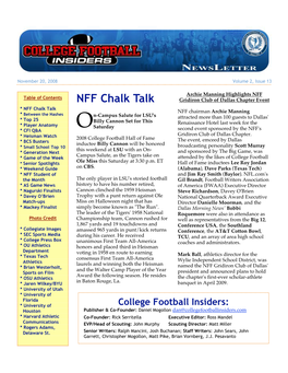 NFF Chalk Talk