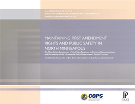 Maintaining First Amendment Rights and Public Safety in North Minneapolis: an After-Action Assessment of the Police Response To