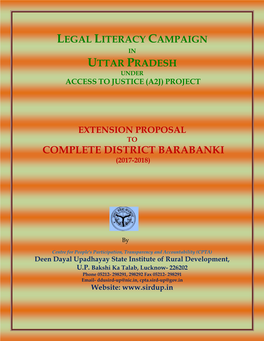 Extension to Complete District Barabanki