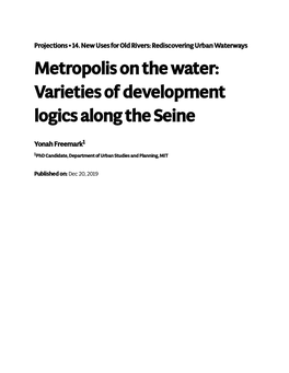 Metropolis on the Water: Varieties of Development Logics Along the Seine