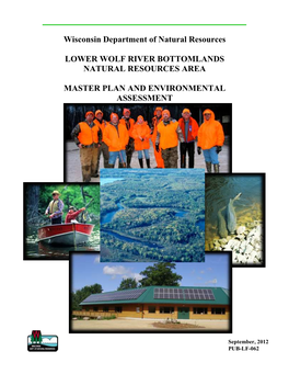 Lower Wolf River Bottomlands Natural Resources Area Master Plan