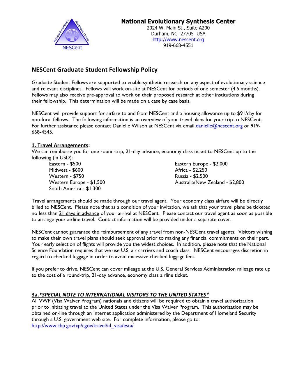 Graduate Student Policy