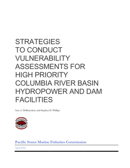 Strategies to Conduct Vulnerability Assessments for High Priority Columbia River Basin Hydropower and Dam Facilities