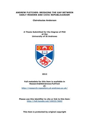 Clairelouise Anderson Phd Thesis