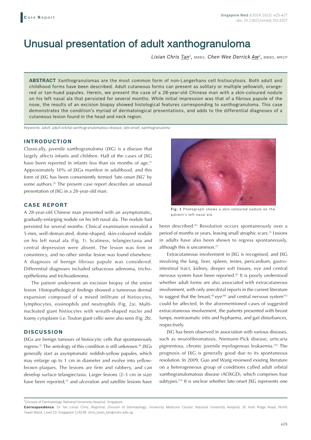 Unusual Presentation of Adult Xanthogranuloma