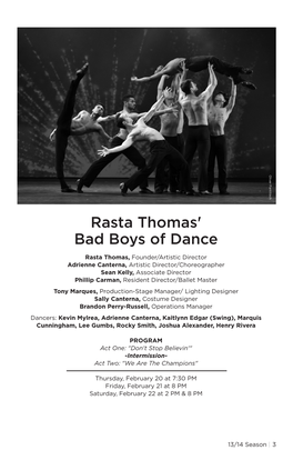 Rasta Thomas' Bad Boys of Dance