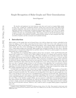 Simple Recognition of Halin Graphs and Their Generalizations