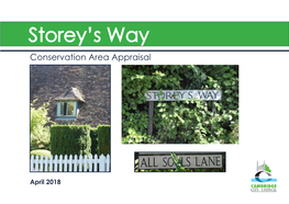 Storey's Way Conservation Area Appraisal