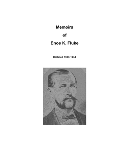Memoirs of Enos K. Fluke