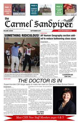 THE DOCTOR IS in Superintendent Dill-Varga Ready to Make Her Mark on Carmel Unifed School District by ALEX POLETTI Perintendent Says of Her Mother