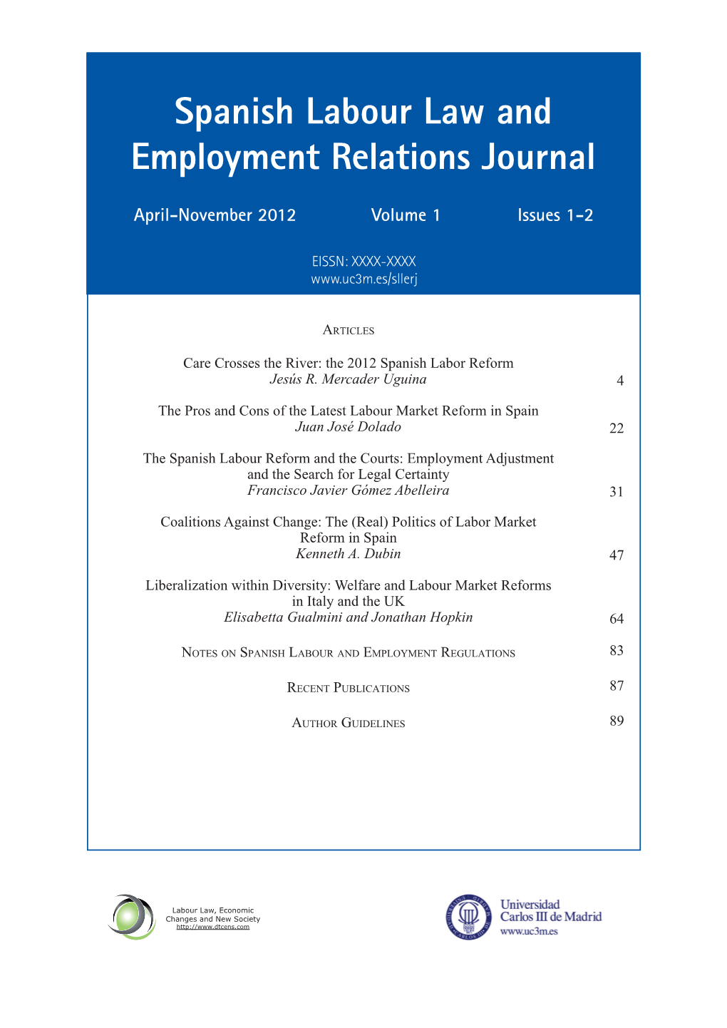 Spanish Labour Law and Employment Relations Journal