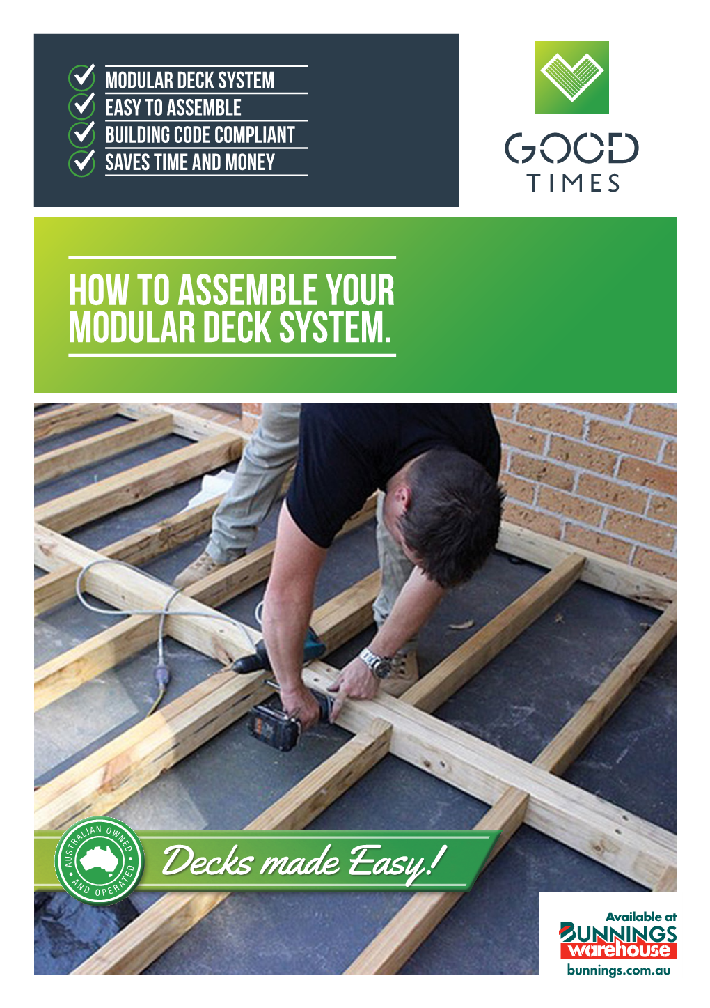 HOW to Assemble YOUR MODULAR DECK SYSTEM. OUR VISION