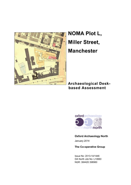 NOMA Plot L, Miller Street, Manchester Archaeological Desk