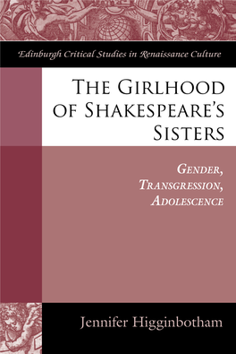 The Girlhood of Shakespeare's Sisters
