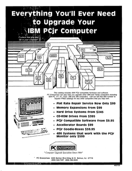 Pcjr Computer * Pcjr Color Display * Keyboard * Word Processing Software * IBM PC-DOS with Manual #11208