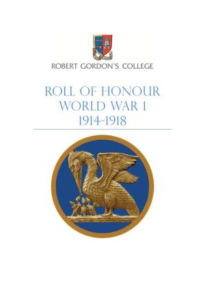 Roll of Honour R